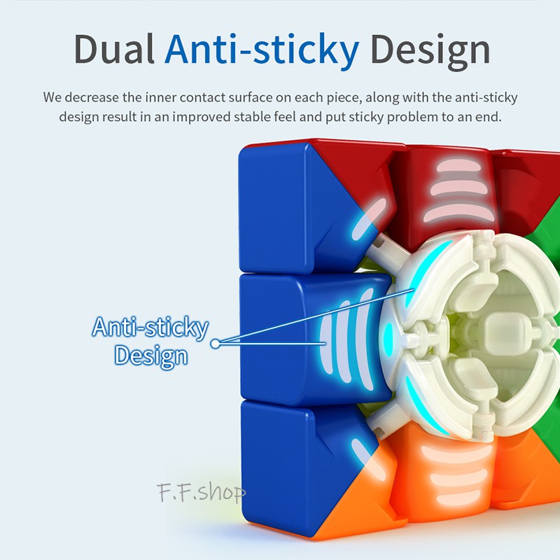 Moyu RS2M RS3M RS4M Magnetic 2x2x2 3x3x3 4x4x4 Magic Cube 2x2 3x3 4x4 Speed Puzzle Toys Có Từ Tính 3x3 X 3 Rs3 M 3x3