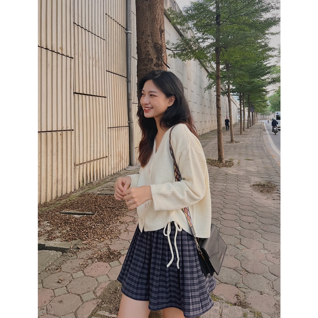 Chân váy xếp ly dạ kẻ CV212 SUSTORE | BigBuy360 - bigbuy360.vn