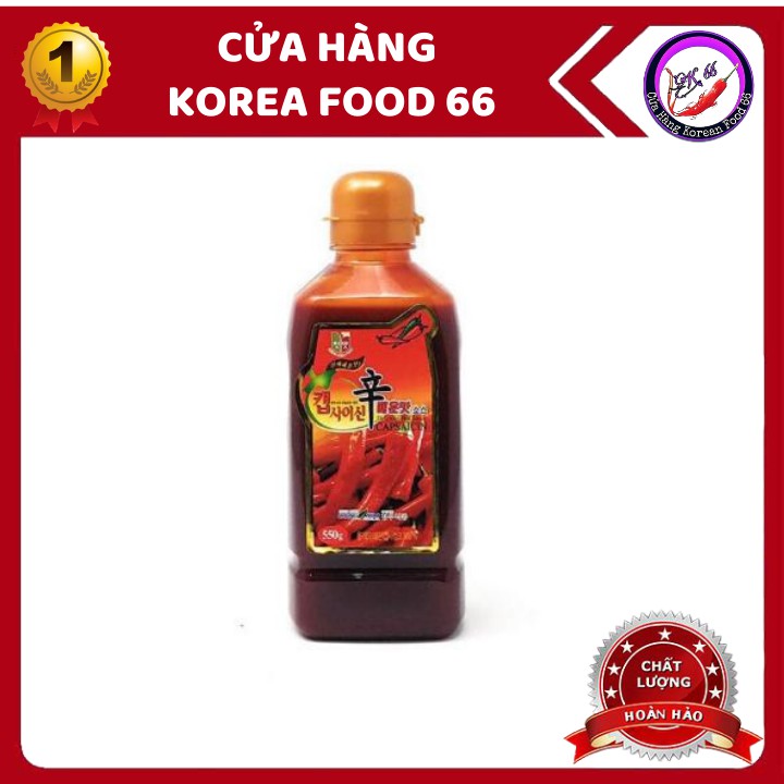 Tương Ớt Hàn Quốc 200G Và Tinh Dầu Ớt Tạo Cấp Độ Cay 550G