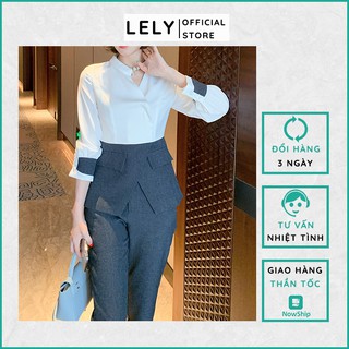 Áo vest nữ công sở tay dài cao cấp -LELY- S013G -Phối Màu Xám Ghi Cao Cấp, Sang Trọng, Thanh Lịch