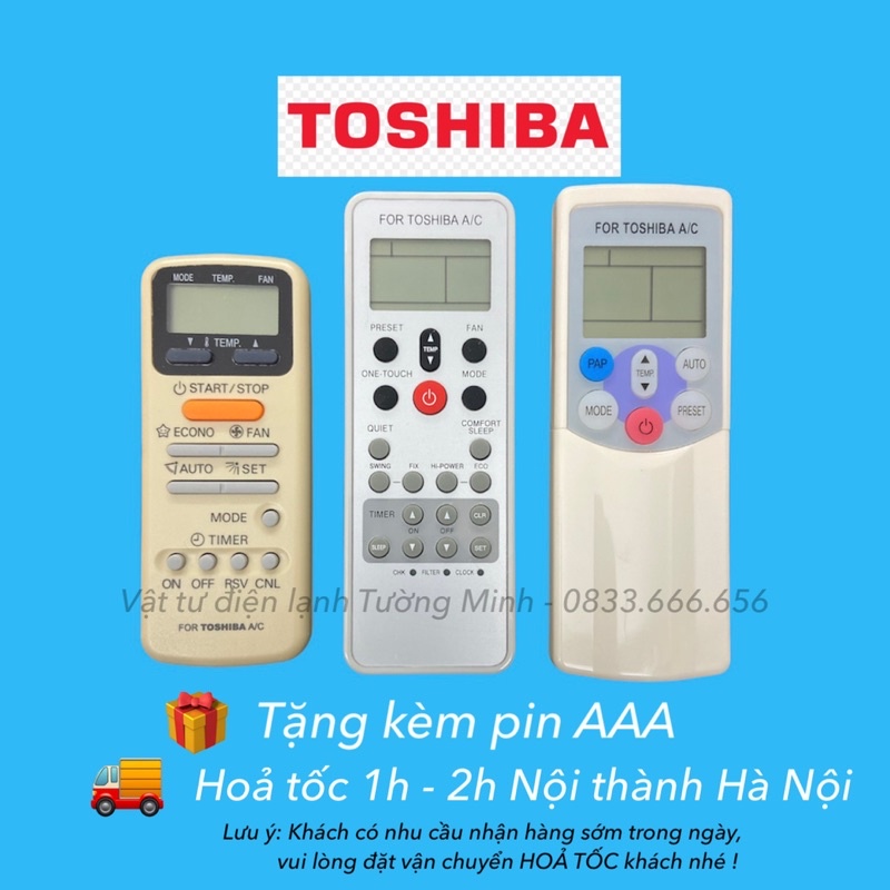 Remote điều khiển điều hoà máy lạnh Toshiba loại tốt