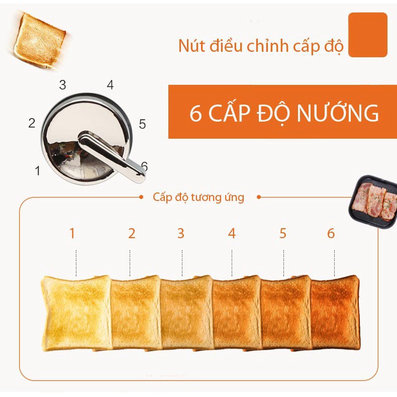 [Lock&Lock] Máy Nướng Bánh Mì EJB221BLU 730W