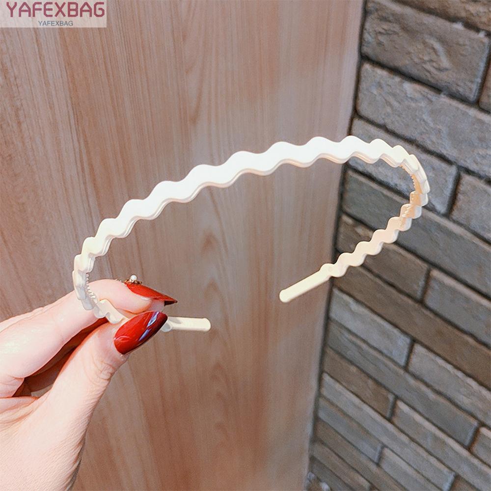 Women Korean Hairband Stretchable Non-slip Big Teeth Headband Hair Accessories High Quality