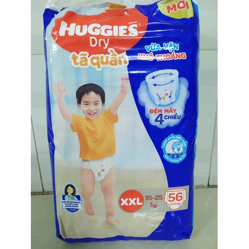 (Đệm mây 4 chiều - tặng thêm miếng) Bỉm quần/dán Huggies siêu đại M74/M76/L68/XL62/XXL56