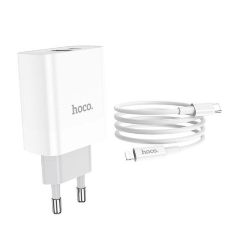 Bộ Sạc Nhanh Iphone 18W Hoco C80A 🔥FREESHIP🔥 Hỗ Trợ Sạc Nhanh PD3.0 18W Cho Iphone/Ipad - Bảo Hành 12 Tháng