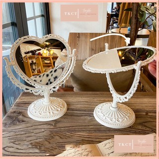 Gương Phong Cách Retro Để Bàn Công Chúa TONGKHOCHITUE , Kiếng Để Bàn Mini