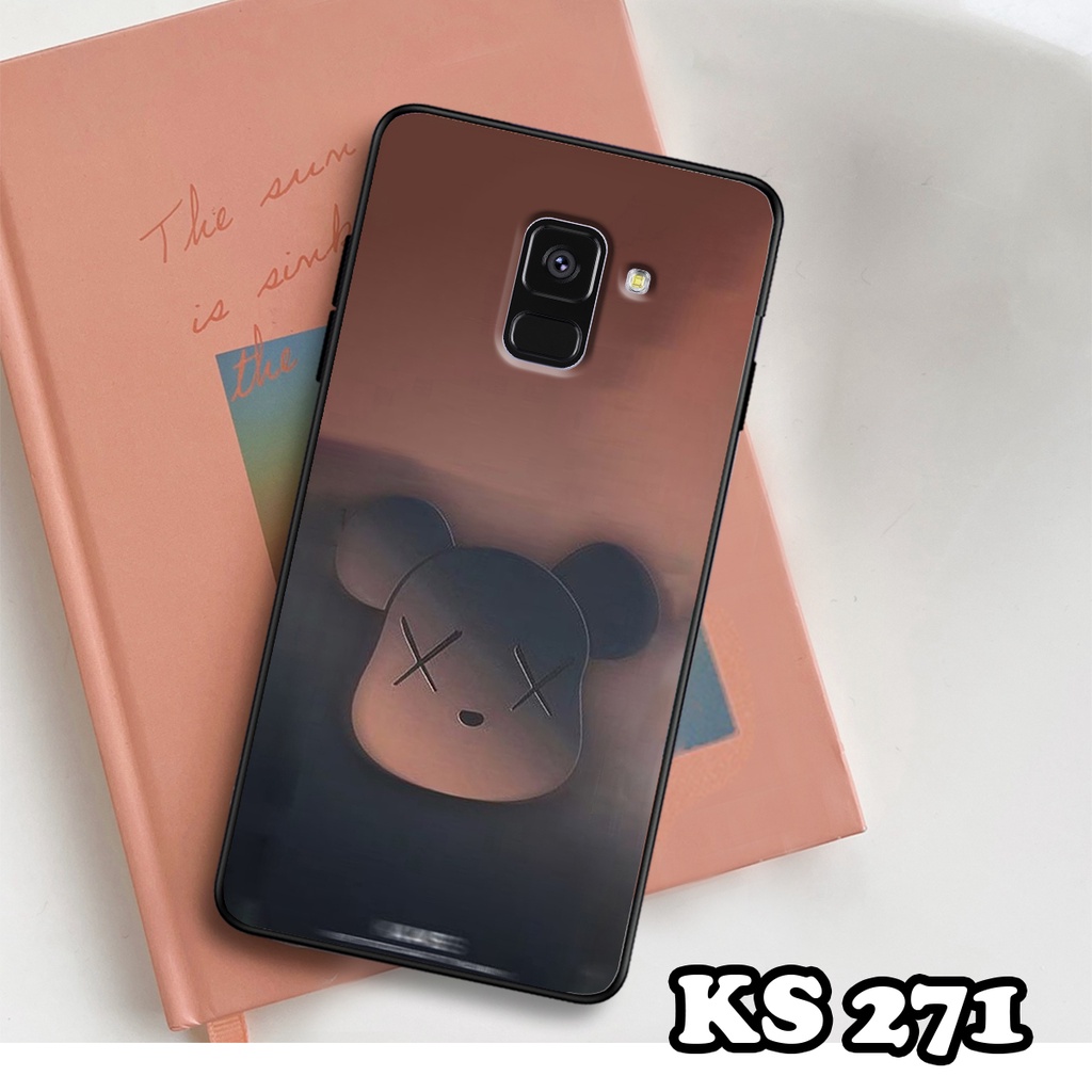 Ốp lưng Samsung A8 2018 - A8 Plus - A8 Star - Ốp Samsung in hình Gấu B.Ŗİ.ÇK - Lưng nhám viền TPU cao cấp