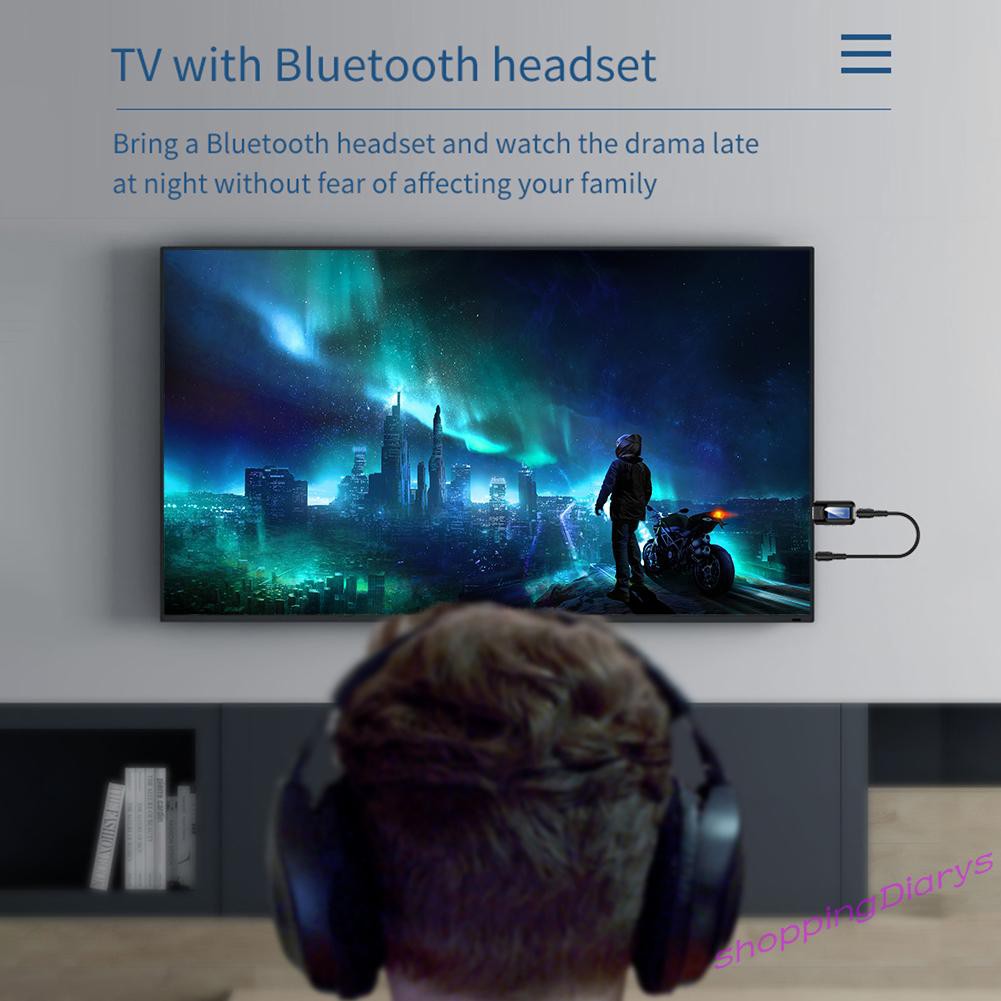 Bộ Thu Phát Âm Thanh Sh Lcd Usb Bluetooth 5.0 Không Dây Jack 3.5mm | BigBuy360 - bigbuy360.vn