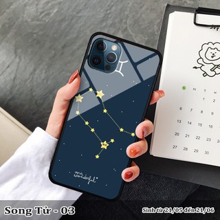 Ốp lưng kính 3D iPhone 12 Pro Max cung hoàng đạo