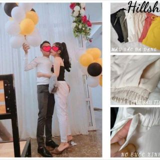 Quần đũi nữ baggy cao cấp,cạp chun lơ