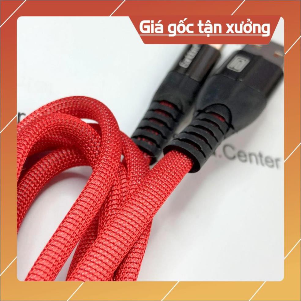 Dây cáp dẹp bọc dù chống rối chống đứt, hỗ trợ sạc nhanh cho Iphone Samsung Oppo vivo TypeC Chính hãng Earldom 077