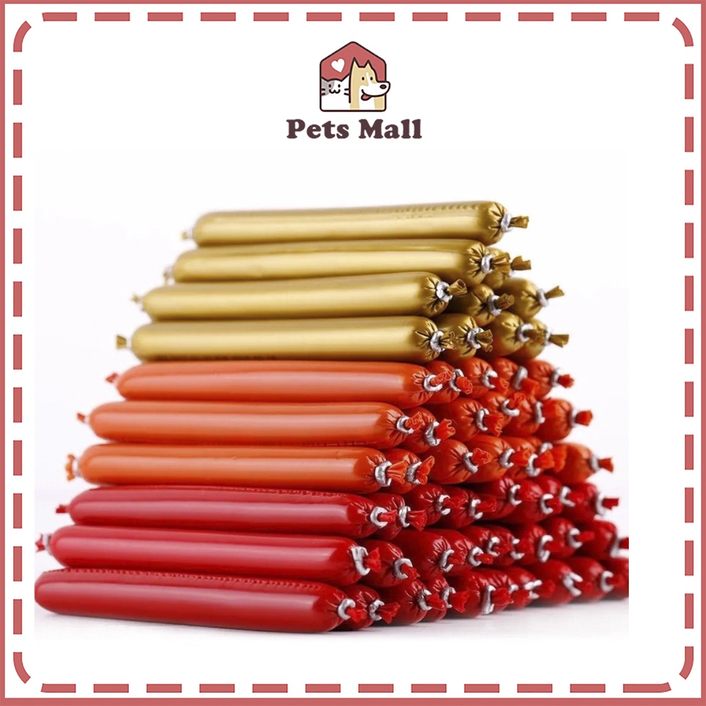 Xúc Xích Cho Chó Mèo Pet Snack chó 15g 5 vị Bò Gà Cá Vịt Phô Mai