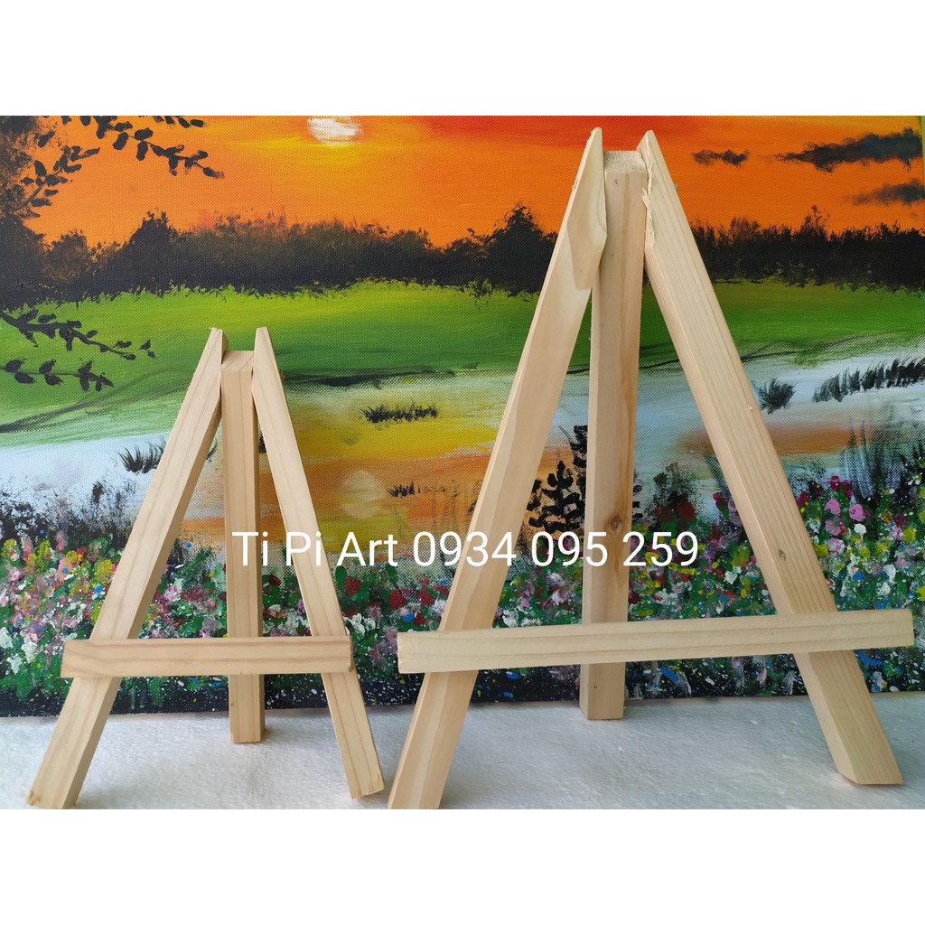 Giá vẽ gỗ,  giá trưng bày, giá vẽ kích thước 20 cm, 30 cm