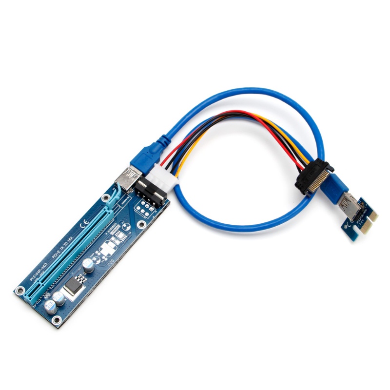 Bảng Mạch IOR PCI Express 1X Sang 16X 15Pin Cho Máy Bitcoin Miner