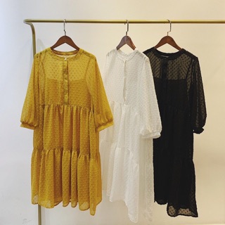 Đầm babydoll voan lụa