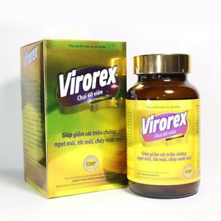 Viên uống VIROREX giảm viêm mũi dị ứng, ngạt mũi, tắc mũi, chảy nước mũi viêm xoang