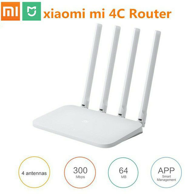 🔆 Bộ Phát Wifi Xiaomi Mi Router Gen 4C băng thông 300Mbps ☑ BH 12 tháng ( 💯 Chính Hãng ) Có kèm theo HD Cài Đặt