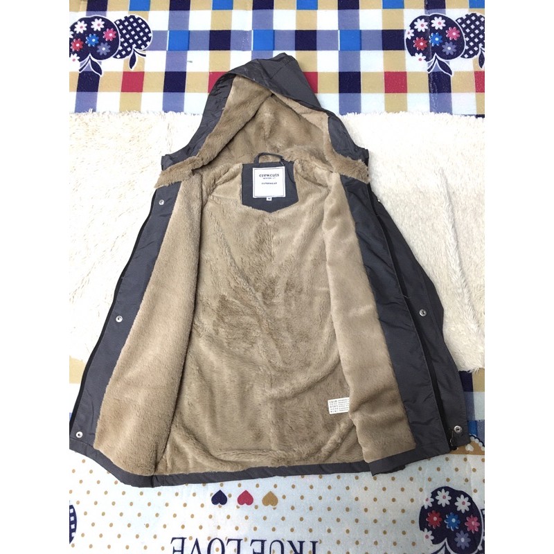 Áo khoác cho bé lót lông vải mangto siêu đẹp, ảnh shop tự chụp