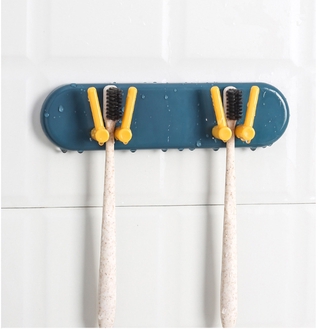 Toothbrush holder, cup holder, bathroom wall-mounted bathroom storage hook