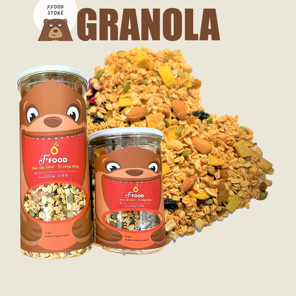 Granola Ăn Sáng Yến Mạch FFOOD Mix 7 Loại Hạt
