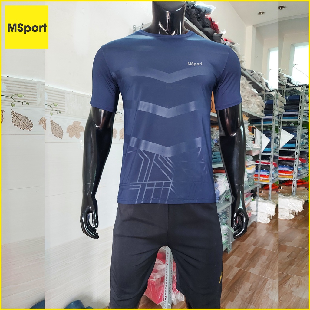 Áo Thun Lạnh Thể Thao Nam Cổ Tròn MINH SPORT Vải Cực Mát, Co Giãn 4 Chiều, Nhiều Màu, Form Áo Chuẩn Thể Thao