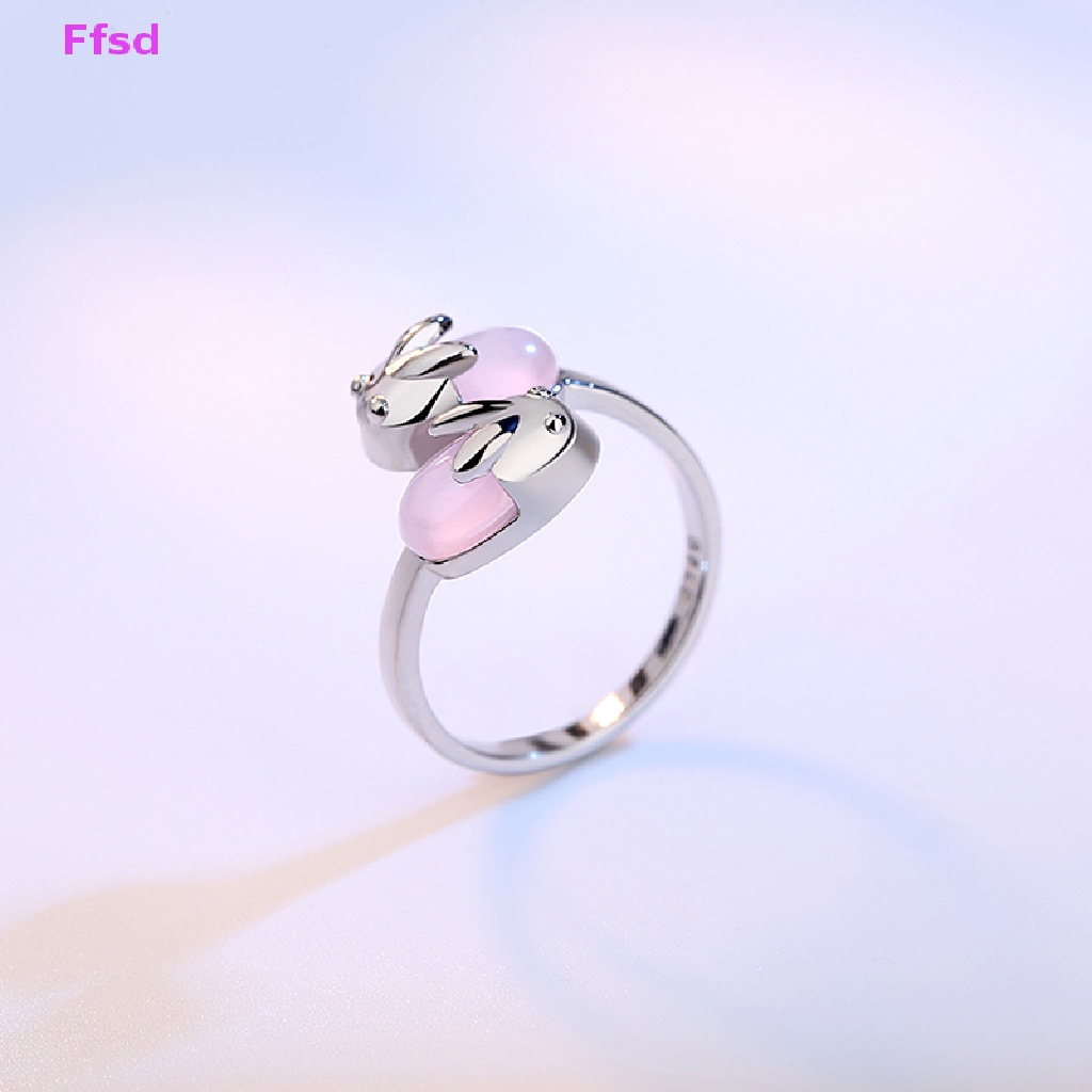 {Ffsd} Nhẫn Hở Hình Thỏ Dễ Thương Đơn Giản Thời Trang Làm Quà Tặng Kỳ Nghỉ Ngọt Ngào Và Ngọt Ngào Cho Nữ