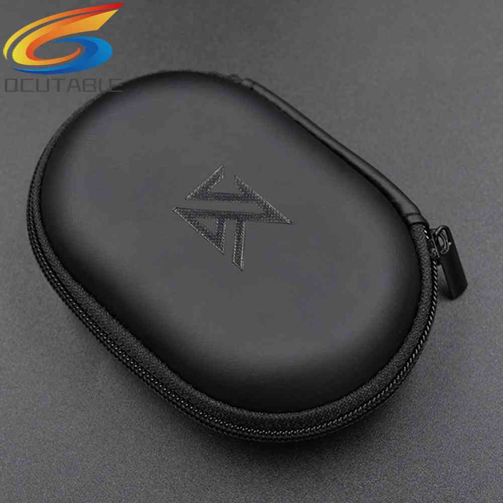 Hộp Đựng Tai Nghe Có Dây Hình Vuông Chất Liệu Da PU KZ Ốp