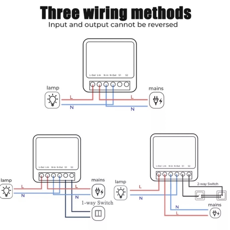 Công tắc cầu thang Tuya Zigbee/ Wifi 10A/16A hỗ trợ công tắc cơ