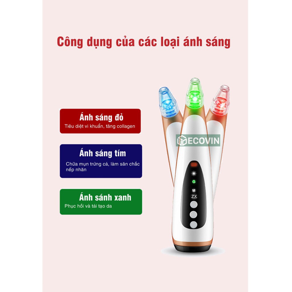 [Miễn Phí Ship] Máy Hút Mụn Và Massage Nóng Skin Care [Freeship - Hàng Xịn] [Bảo Hành Chính Hãng]