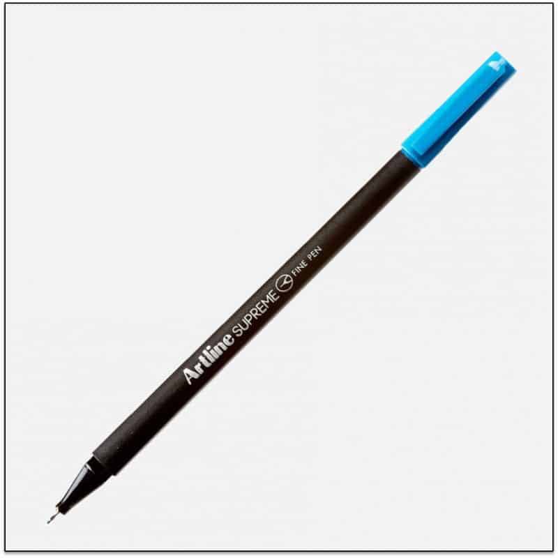 Bút kim màu Artline Supreme EPFS-200 - 0.4mm - Màu xanh da trời (Sky Blue)