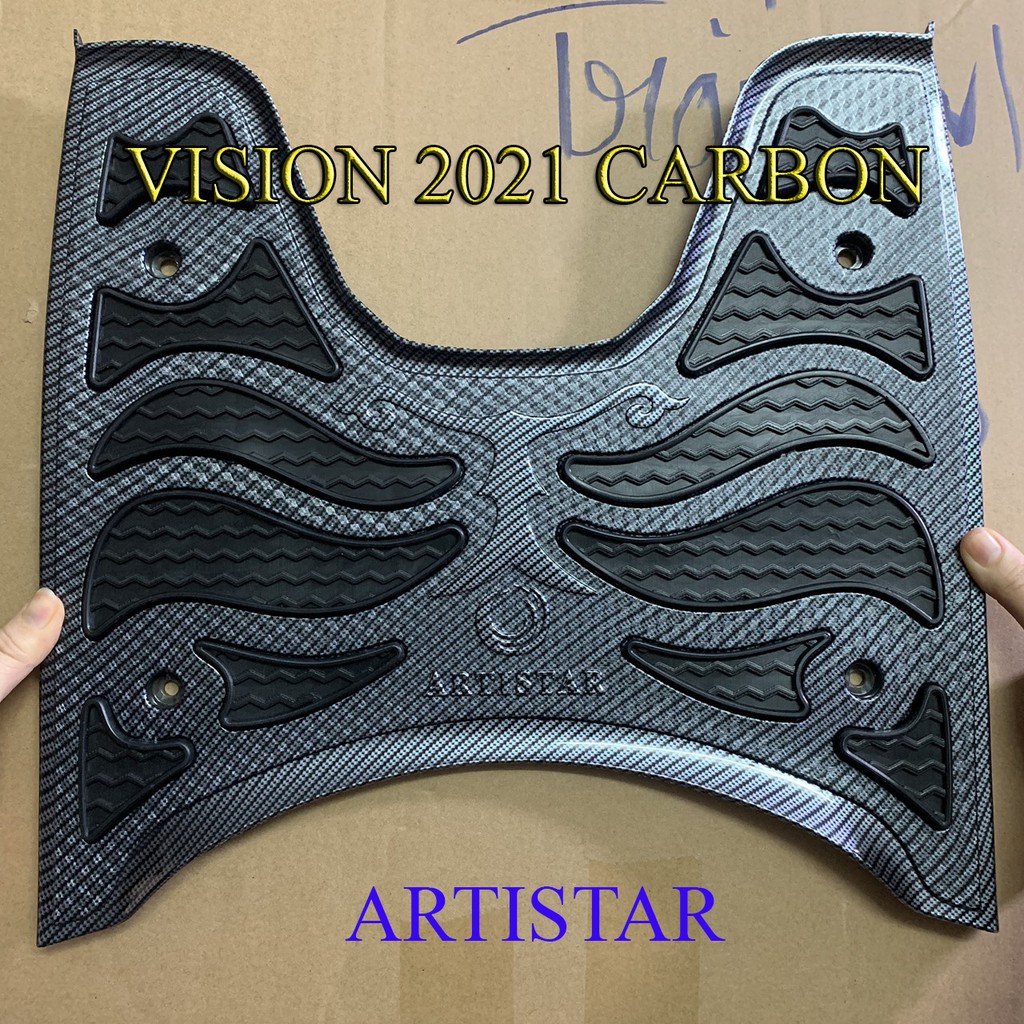 thảm lót sàn để chân vision 2021 carbon artistar chính hãng