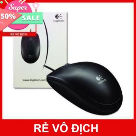 [Chính hãng Digiworld] Chuột máy tính có dây Logitech B100 Optical USB Mouse