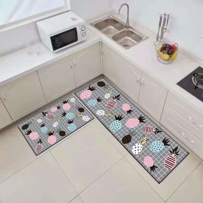 Thảm Lót Sàn Nhà Tắm/Nhà Bếp Hình Chữ Nhật Thấm Hút Chống Trượt/Bụi Bẩn