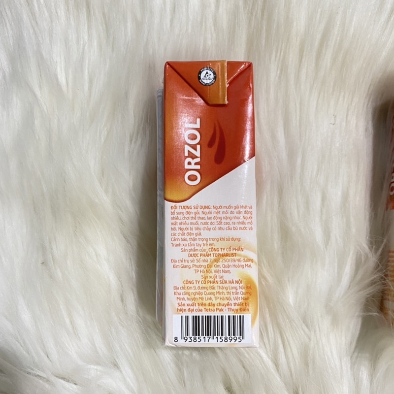 ORZOL vị cam 180ml - Bổ sung nước, chất điện giải và vitamin cho cơ thể