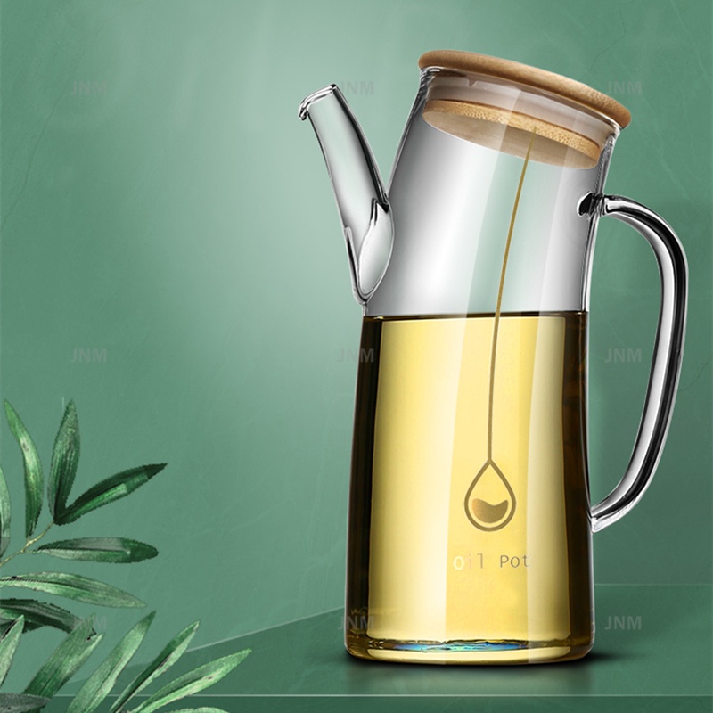 Bình Thủy Tinh Chịu Nhiệt Dung Tích 750ml Đựng Gia Vị / Dầu Ăn Tiện Dụng Cho Nhà Bếp