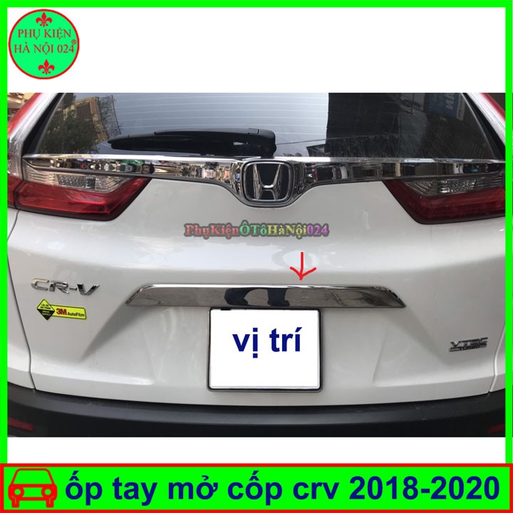 Ốp Tay Mở Cốp Mạ Crom Xe Ô Tô CRV 2018-2020