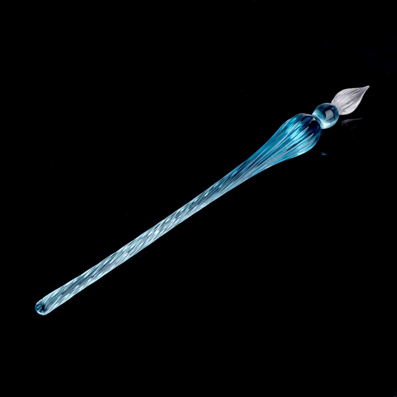 Bút Chấm Mực Với Hộp Đựng Bằng Thủy Tinh Cổ Điển