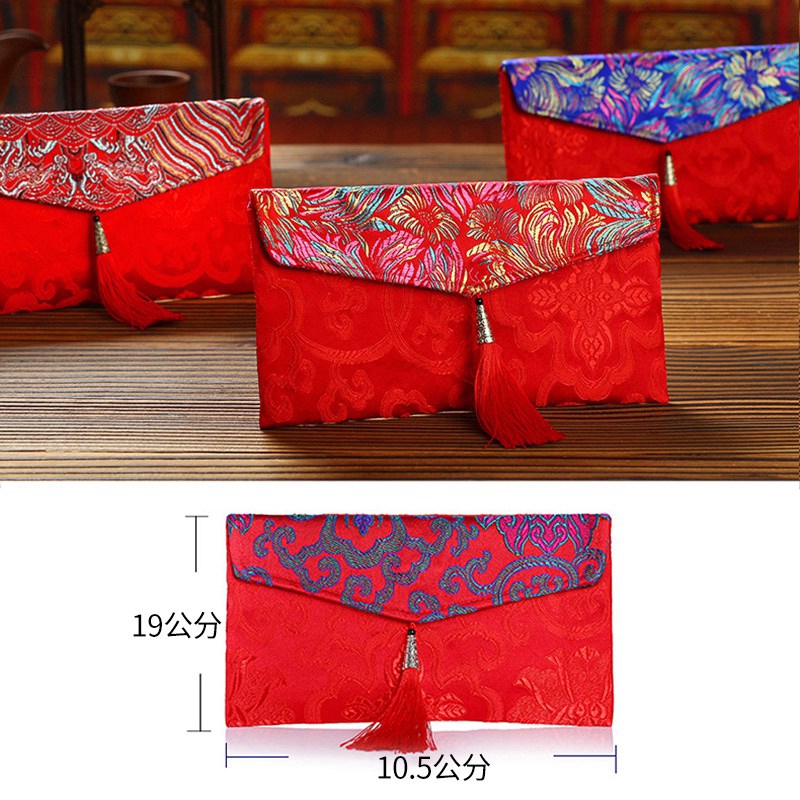 1 bao lì xì đỏ phong cách Trung Hoa mừng năm mới