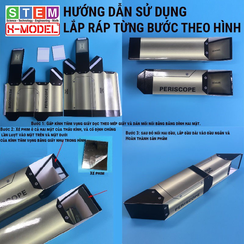 Đồ chơi sáng tạo STEM Mô hình lắp ráp Ống nhòm X-MODEL ST61 cho bé, Đồ chơi cho bé DIY| Giáo dục STEM, STEAM