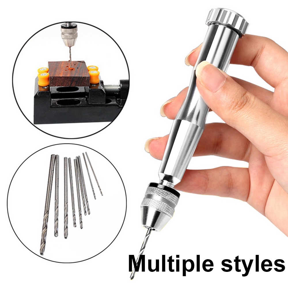 ❀SIMPLE❀ Semi-Automatic Clamp Horn Wood Walnut Manual Hand Drill