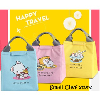 Túi đựng hộp cơm giữ nhiệt cao cấp hình dễ thương