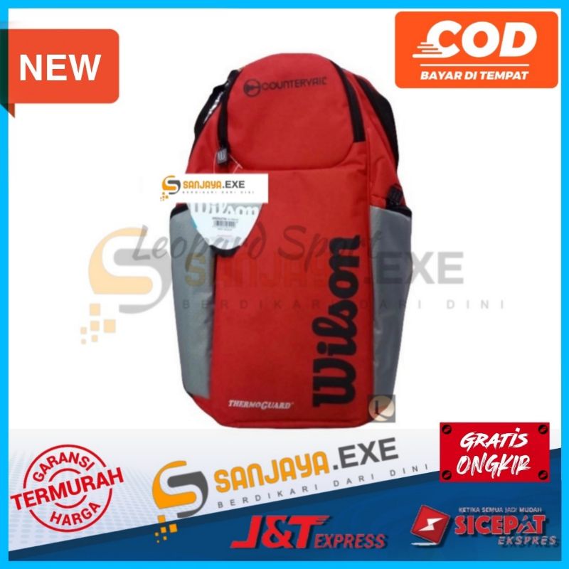 Wilson Ba Lô Đựng Vợt Cầu Lông / Tennis / Wilson Chất Lượng Cao Tiện Lợi Dễ Sử Dụng