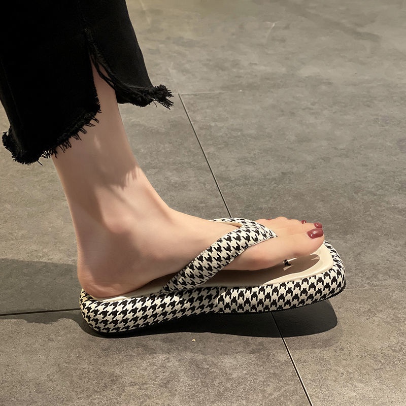 Dép xỏ ngón IELGY đế dày thời trang dành cho nữ