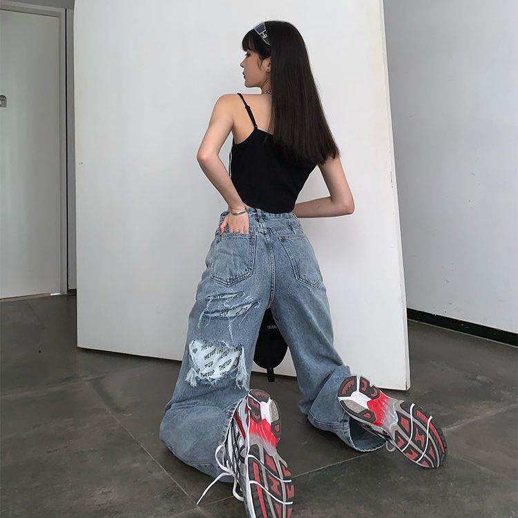 Quần dài ống rộng lưng cao thời trang mùa hè