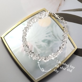 [1 hạt][Herkimer] Hạt lẻ đá phong thủy 6mm trong suốt
