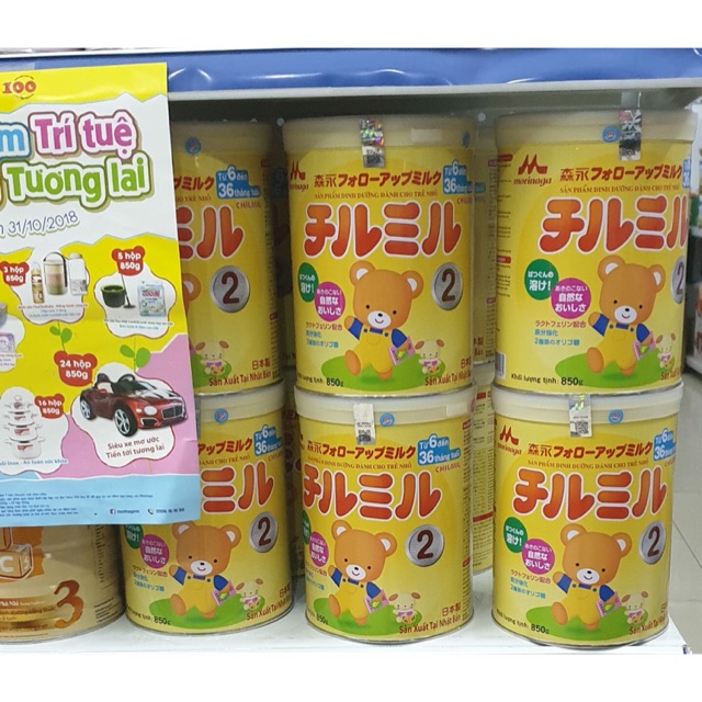 Sữa Morinaga số 2 850g date mới
