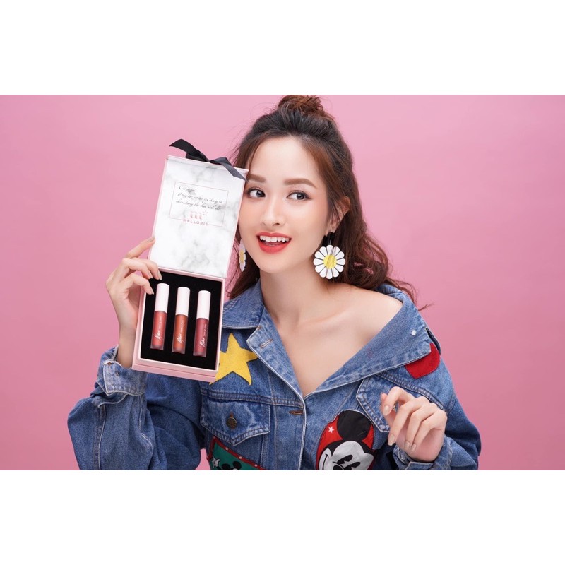Set 3 Son Kem Lì Melloris Chính Hãng Mềm Mịn, Không Chì, Không Khô Môi, Làm Quà Tặng Cực Sang Chảnh | BigBuy360 - bigbuy360.vn