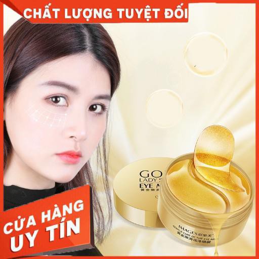 Hộp 60 miếng mặt nạ mắt từ collagen dưỡng ẩm chống nếp nhăn và thâm quầng