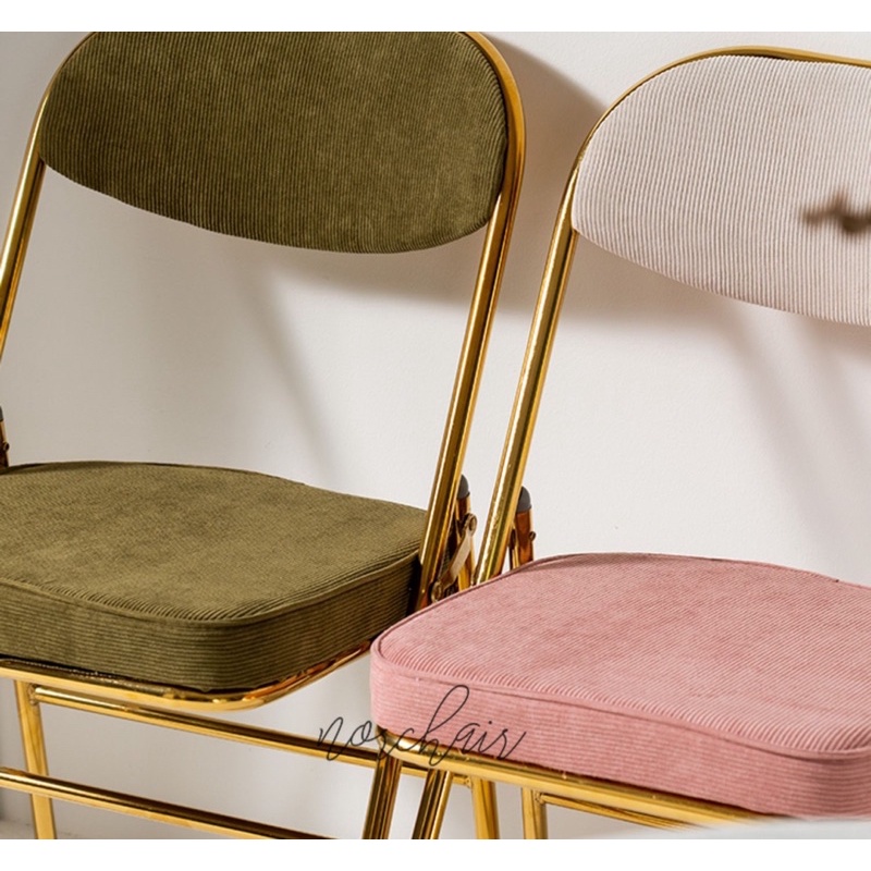 Ghế gấp Corduroy cao cấp - Chair Decor
