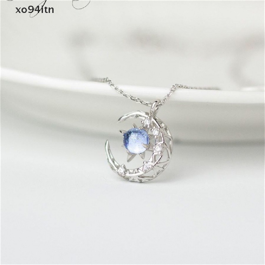 Vòng cổ Mặt Trăng Khuyết Đính Đá Phát Sáng Thời Trang
